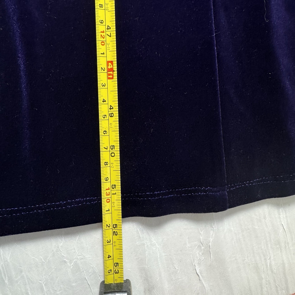 Onyx Nite Velvet Purple Vintage Y2K Formal Sparkly Dress Size 16 - Picture 9 of 13